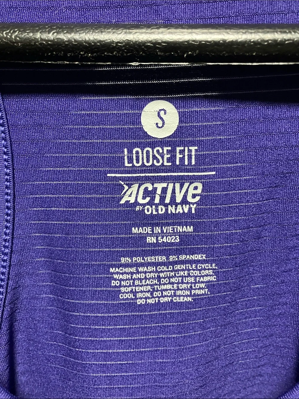 Old Navy Purple Racerback Drawstring Tank - Picture 2 of 3